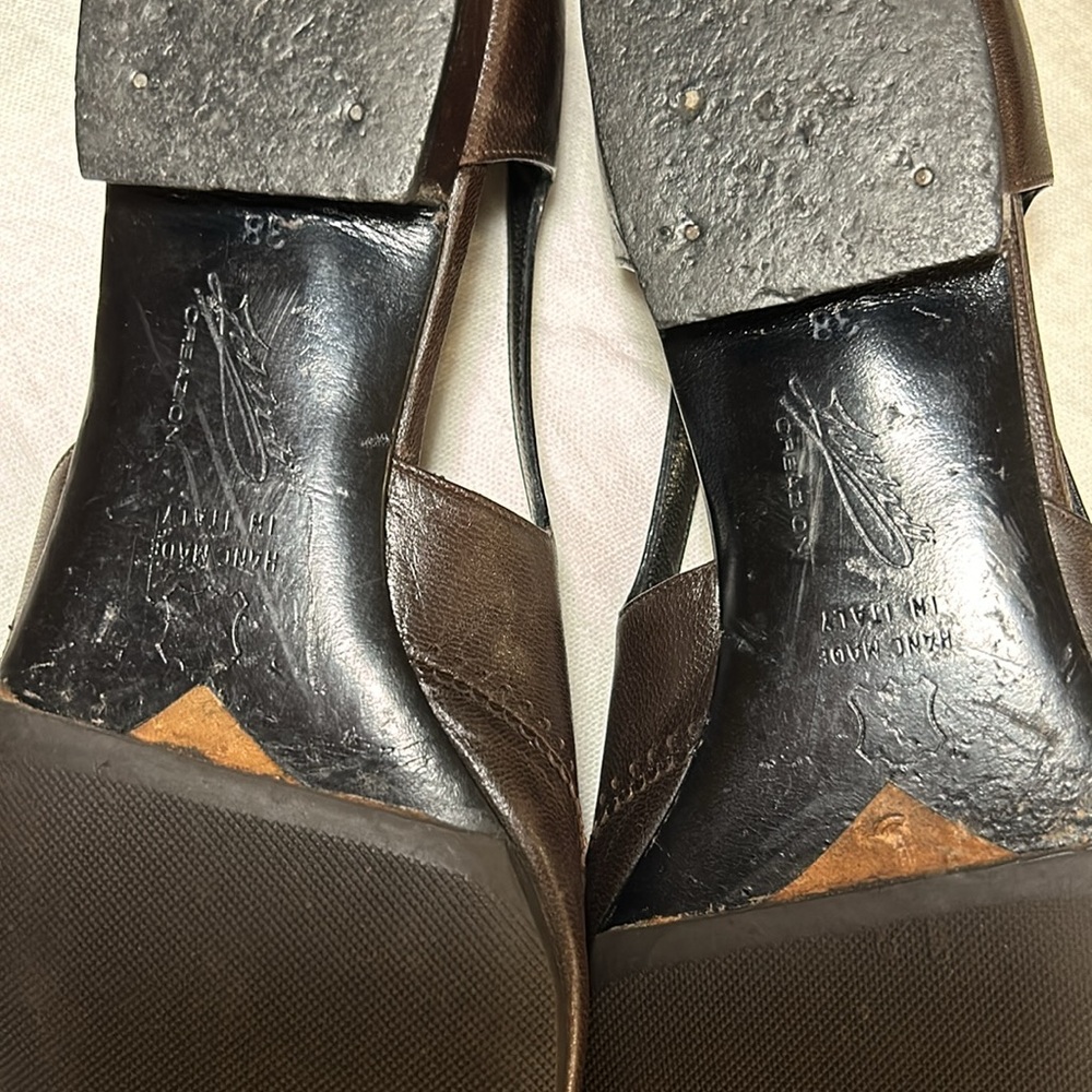 Dark Brown Leather flats by Zobboli Creazioni made in Italy - Picture 6 of 6